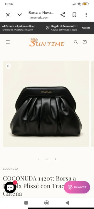 Borsa Nuvola Plissé COCONUDA con Tracolla