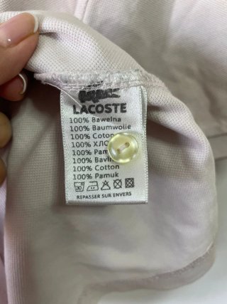 Polo Lacoste color ,Rosa talla xxl