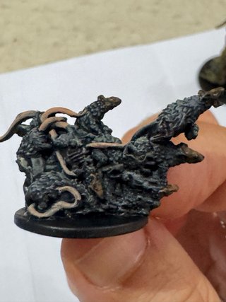 Zombicide Rat King & Swamp Troll pintado barnizado