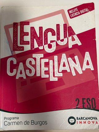 Lengua Castellana, 2 ESO, Programa Carmen de Bu...