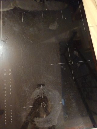 Cristal dePlaca de inducción Whirlpool/Ikea Negra