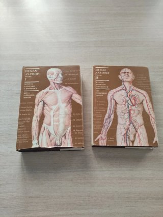 Antiguo libro de anatomía  ruso