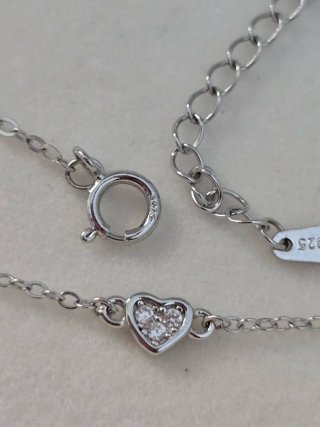 Pulsera Plata 925 Corazones
