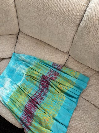 Falda boho Adolfo Dominguez estampada tie-dye