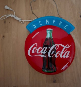 Insegna Luminosa Coca Cola Vintage