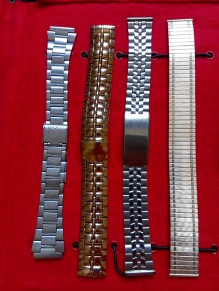 Correas de reloj acero, chapado y bicolor 18mm