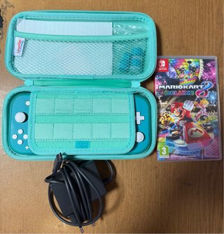 Nintendo Switch Lite + Funda + Mario Kart 8 Deluxe