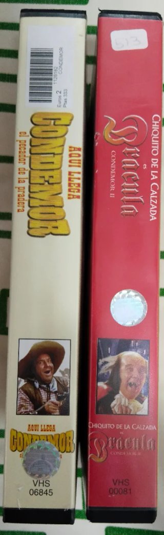 2 VHS Condemor y Condemor 2 Chiquito de la calzada