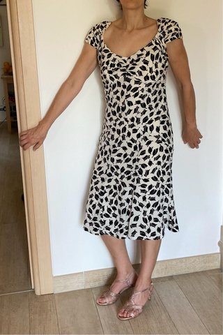 Abito Seta Luisa Spagnoli Nero/Bianco