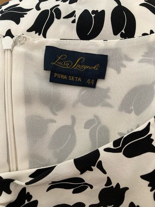 Abito Seta Luisa Spagnoli Nero/Bianco