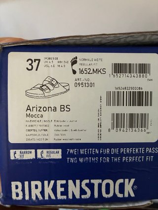 Sandali Birkenstock Arizona Soft 37 Marrone