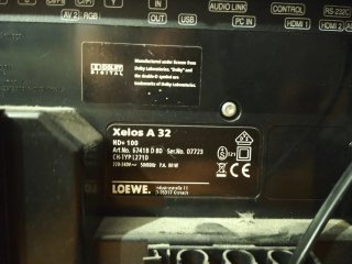 Televisión Loewe Negra 32 pulgadas modelo xelos
