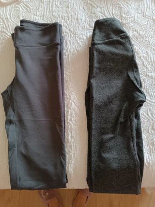 Leggings push up gris muy oscuro y Grises claro