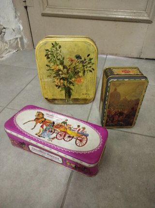 Set 3 Scatolette Vintage in Latta