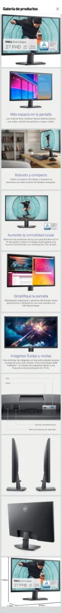 Monitor Dell SE2722HX + Brazo Ergosolid