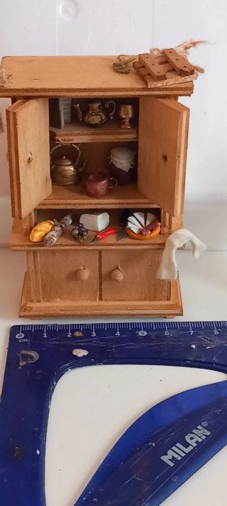 Mueble cocina miniatura belén/casa muñecas