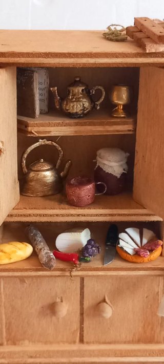 Mueble cocina miniatura belén/casa muñecas