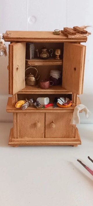 Mueble cocina miniatura belén/casa muñecas