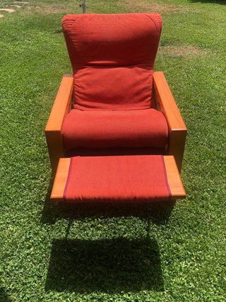 Sofá Cama Madera y Colchón Muelles
