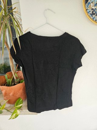 Camiseta Sfera Negra Manga Corta Talla M