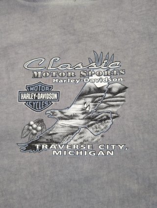 Harley Davidson Camiseta Lila Tie Dye Vintage