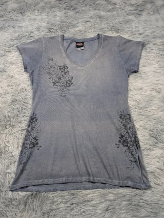 Harley Davidson Camiseta Lila Tie Dye Vintage