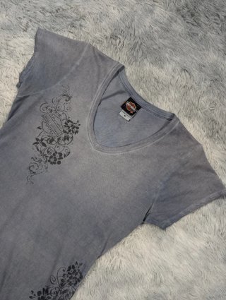 Harley Davidson Camiseta Lila Tie Dye Vintage