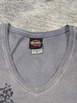 Harley Davidson Camiseta Lila Tie Dye Vintage