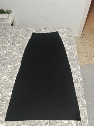 Pantalón cuadros blanco y negro + falda y estampad