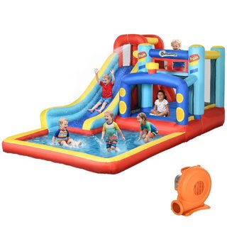 Castello Gonfiabile per Bambini 3-8 Anni con Tramp