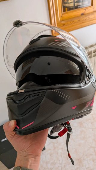 Casco Scorpion EXO 400 Negro Rosa