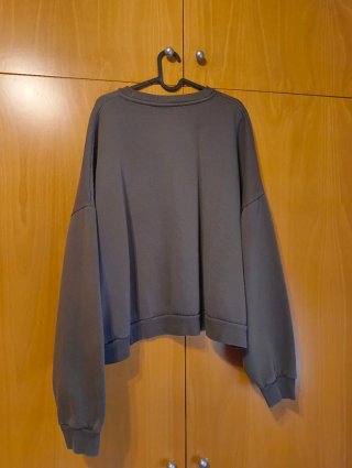 Sudadera Zara Cropped Oversize Estampada