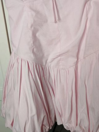 Vestito Zara rosa popeline palloncino L