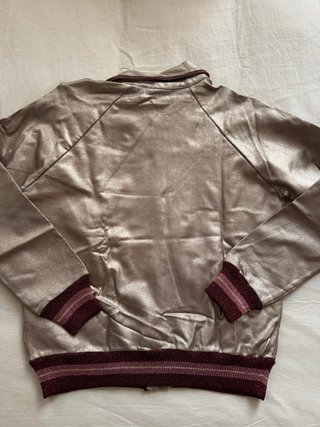 Chaqueta Bomber Zara Metalizada Talla M