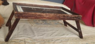 Bandeja de cama madera para restaurar