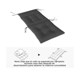 Set 4 Cojines Silla Exterior Gris