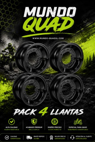 Pack 4 Llantas reforzadas Quad Suzuki Yamaha Honda