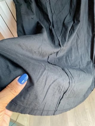 Vestito CONBIPEL nero cotone uncinetto vintage