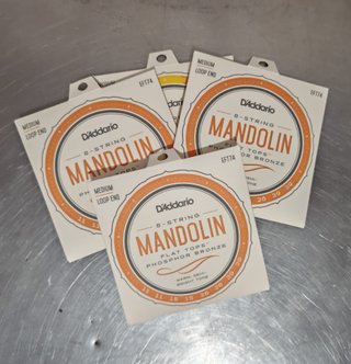 Cuerdas Mandolina D'Addario EFT74 (3+1 Paquetes)