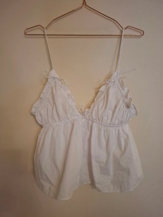 Top Zara blanco talla única