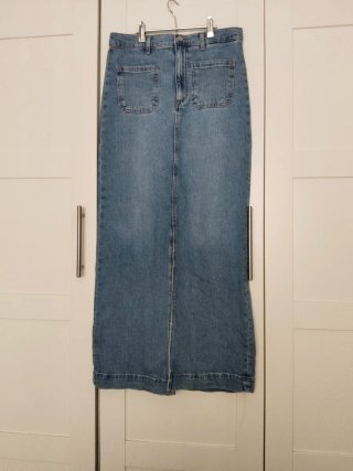 Falda vaquera larga Zara Talla M