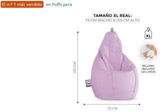 Puff Happers puff pera XL. En caja.