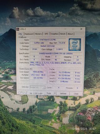 MSI B250M Bazooka + Xeon E-2244G | 4C/8T 4.8GHZ