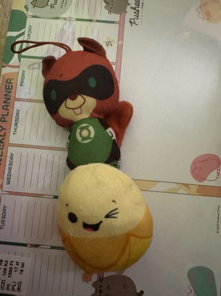 Peluche Raccoon Green Lantern y Banana