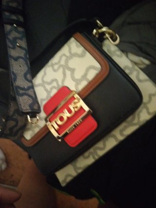 Bolso Tous Negro y Rojo Nuevo