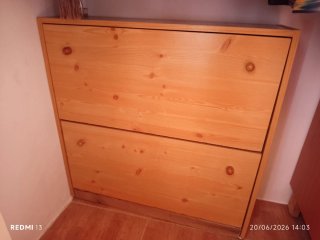 Zapatero madera provenzal 80x80