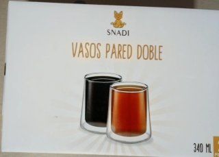 2 cajas de Vasos SNADI Doble Pared 340ml
