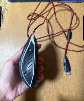 Ratón Gaming USB Negro y Rojo