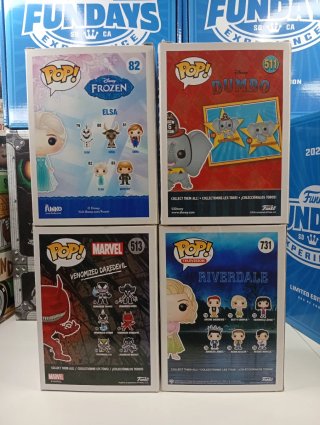 Lote 4 Funko Pop Disney Marvel TV