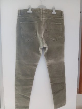 Pantalones Pull&Bear Talla 32 Verde Oliva